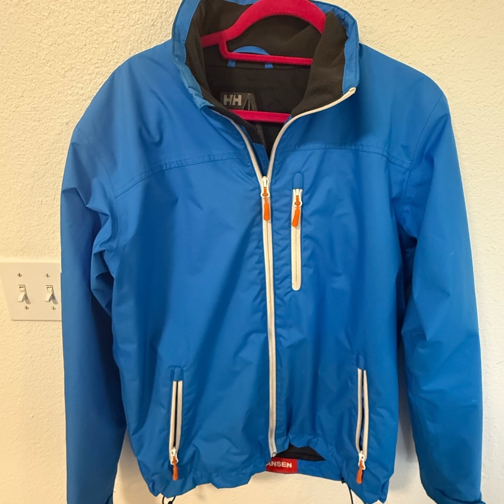 Helly Hansen Blue Jacket With Orange Accents - image 1
